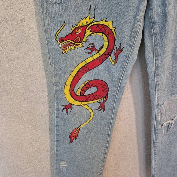 The Ragged Priest Women's Jeans Dragon Size 28 - Picture 4 of 11